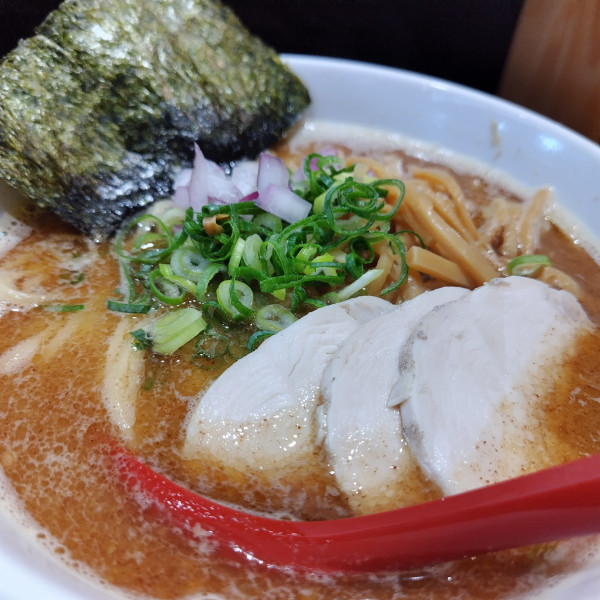 「牡蠣かつお白湯　1100円大盛150円」@らぁ麺 ちり葉の写真