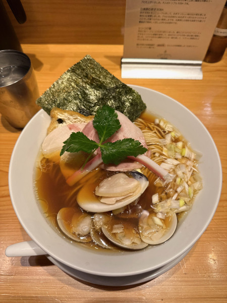 「蛤 SOBA」@Ginza Noodles むぎとオリーブの写真