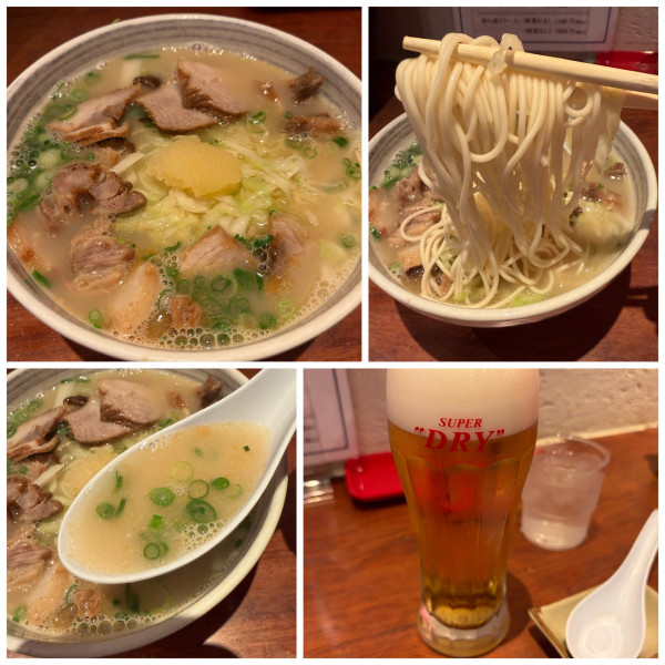 「鹿児島黒豚チャーシュー入りラーメン小950円」@こむらさき アミュプラザ店の写真