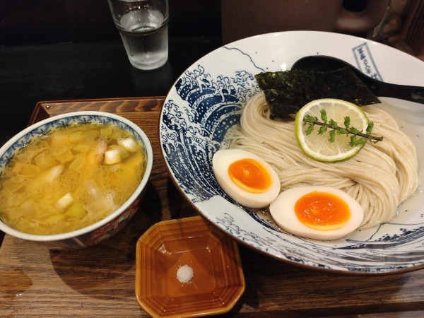 「特製鰹昆布水つけ麺大盛　塩」@本庄らぁ麺 花田の写真