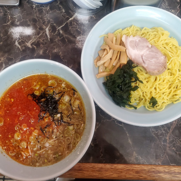 「カラシつけ麺醤油」@ラーメン屋 麺一 溝の口店の写真