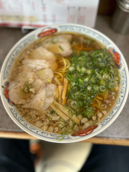 「中華そば（特盛）1100円」@つたふじ 福山支店の写真