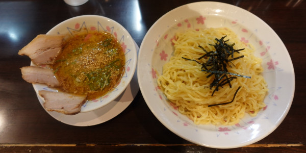 「つけそば（950円）+麺大盛（150円）」@のりや食堂の写真