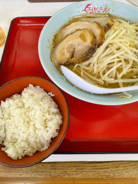 「味噌チャーシュー1050円　半ライスサービス50円」@くるまやラーメン 成田公津店の写真
