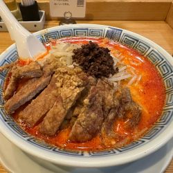 排骨担々麺(大辛)