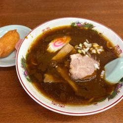 カレーラーメン＋いなり寿司