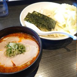 辛化つけ麺（２倍、キャベだく）