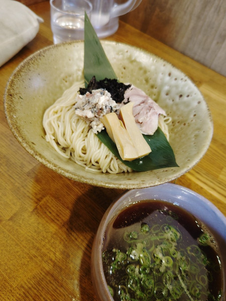 「秋刀魚の醤油つけ麺(1,200円)」@㐂九家の写真