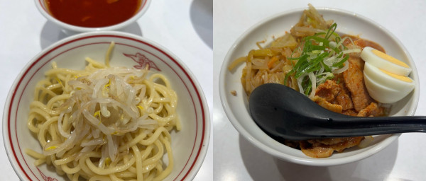 「半ラーメン冷し味噌半蒙古丼セット」@蒙古タンメン 中本 錦糸町店の写真