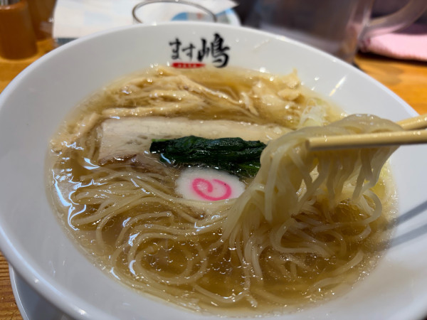 「中華蕎麦950円 ばけ小250円」@中華蕎麦 ます嶋の写真