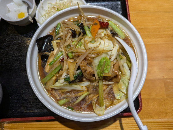 「野菜タン麺＋小チャーハン：950円」@百味軒の写真