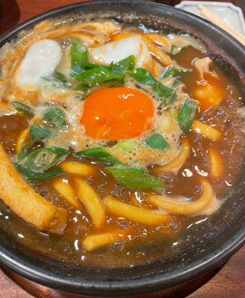 「名物味噌煮込みうどん」@あまのの写真