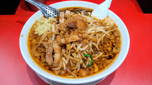 「鬼ソバ(ニンニク少なめ･生姜･背脂)」@すず鬼直伝スタミナらーめん かわさ鬼の写真