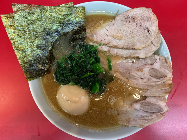 「エリア51ラーメン並」@横浜ラーメン 武蔵家 大井町店の写真