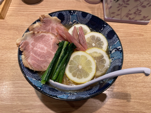 「茗荷と檸檬もあんかけ蕎麦(限定)」@麺や独歩 昭島本店の写真