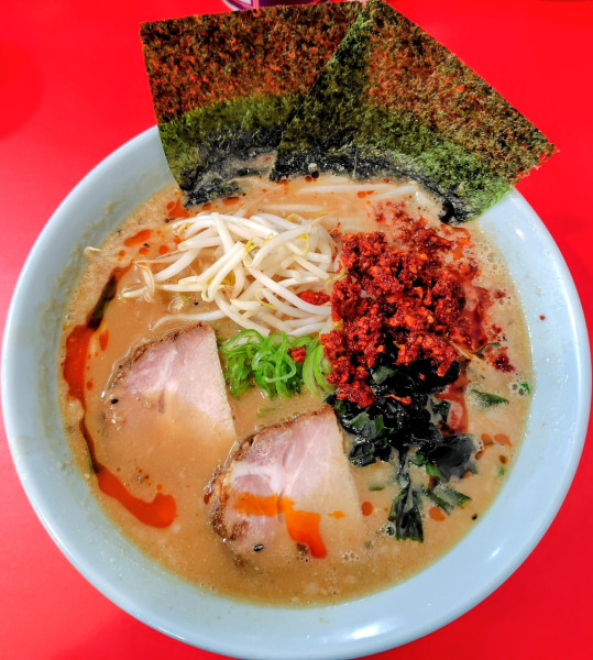 「ラーメン 750円(オープン価格) 辛味噌に変更 150円」@ラーメンショップ〇化 川崎南店の写真