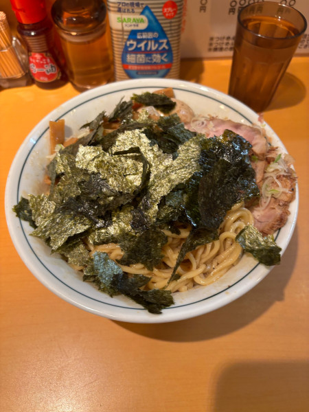 「得油そば（1150）中盛（100）のり（150）」@らーめん文蔵の写真