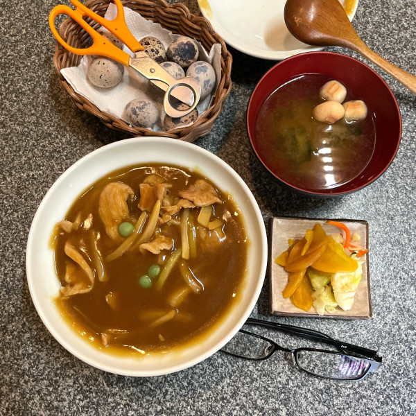 「カレー丼」@新川 長寿庵の写真