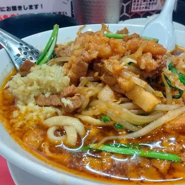 「#鬼ソバセット #1300円」@すず鬼直伝スタミナらーめん かわさ鬼の写真