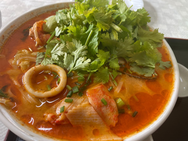 「タイシーフードラーメン：1100円＋パクチー単品：400円」@サイルンの写真