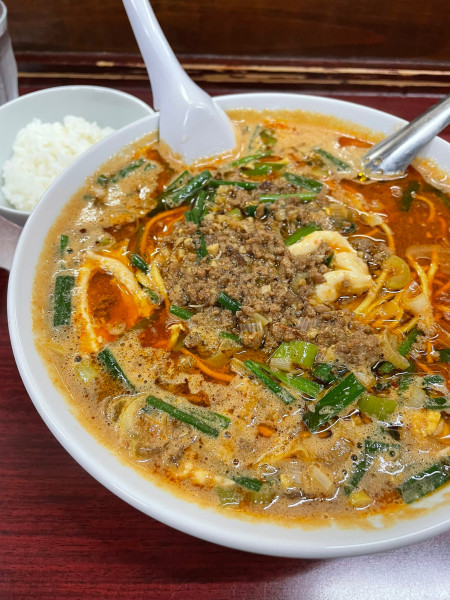 「宮崎辛麺風 ちょこっとドボンめし」@鶏こく中華 すず喜の写真