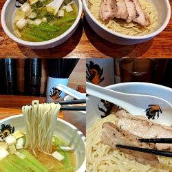 期間限定 昆布水 極・鶏つけ麺 塩+大盛(￥980+200)