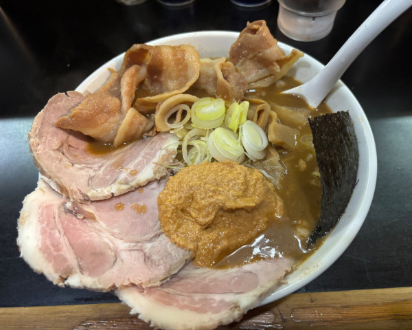 「1500+あん肝ソース+チャーシュー２枚」@一条流がんこ総本家分家四谷荒木町の写真