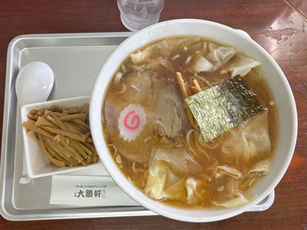 「ワンタン中華麺（1200）メンマ（250）」@稲城大勝軒 五一の写真