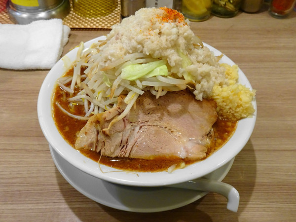 「味噌五郎（1,200円）野菜脂ニンニク」@中華そば ムタヒロ 拝島駅店の写真