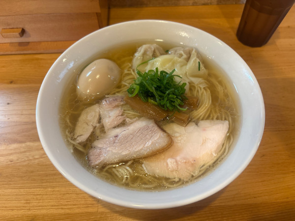 「味玉そば（白）（麺大盛）」@支那そば くろ田の写真