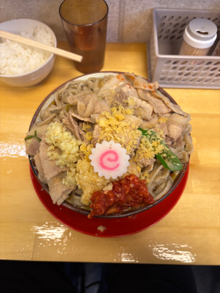 「肉めん肉増し　ライス」@肉めん 肉めし NO11の写真