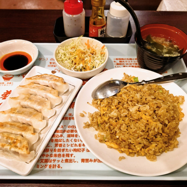 「焼き餃子半炒飯定食」@中華酒場 老媽の写真