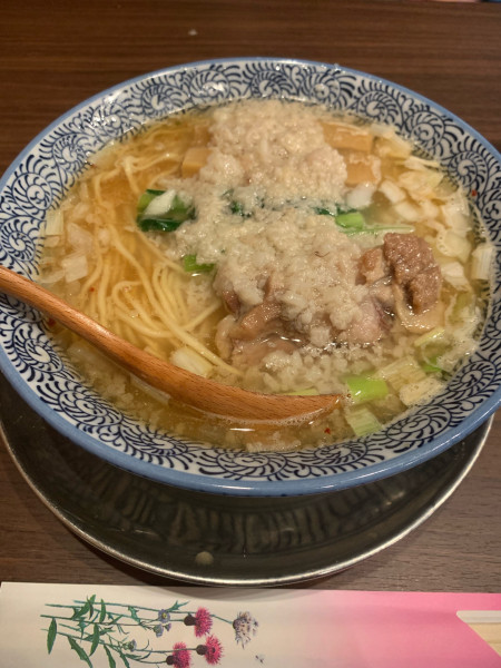 「背脂中華そば（大盛り）」@中華そば タンポポの写真