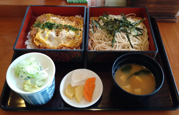 「かつ丼セット」@宝盛庵の写真