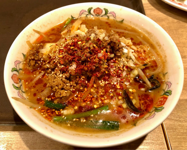 「【限定】辣菜麺＋フェアセットB（餃子３個追加）」@餃子の王将 ノジマモール横須賀店の写真