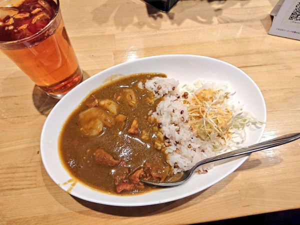 「牛すじとエビカレー」@Garden Cafe＆Liveの写真