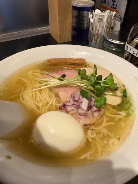 「味たま塩そば」@中華蕎麦 ごとうの写真