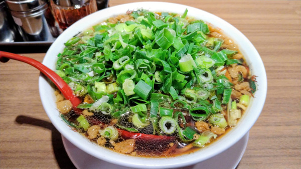 「中華そば(麺硬め)+ネギ増し」@麺や 太華 横浜橋店の写真