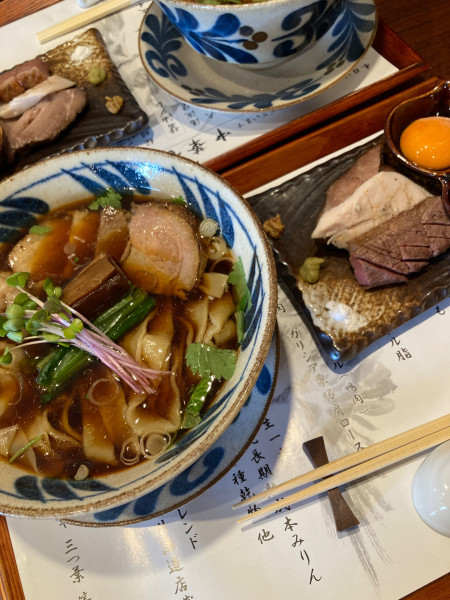 「特製鴨の中華そば、醤油」@中華そば 鴨福の写真