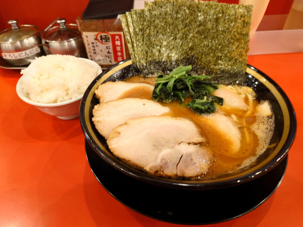 「朝ラー 煮豚  海苔  ライス✖️3」@横浜家系ラーメン 大輝家の写真