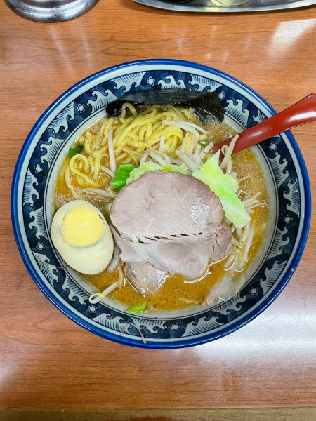 「丸味噌(940円)太麺」@ラーメンめん丸の写真