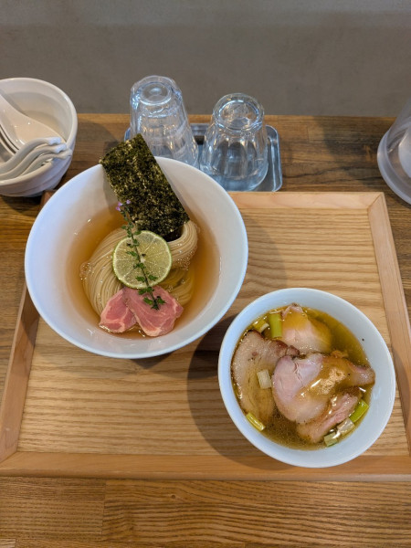 「昆布水つけめん 塩 並」@YOKOKURA STOREHOUSEの写真