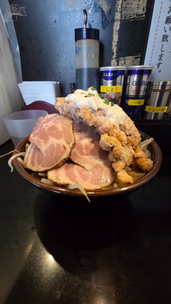 「ヌードル1000円+チャーシュ150円」@江戸川ヌードル 悪代官の写真