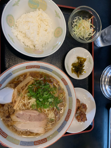 「尾道ラーメン定食　900円」@一龍の写真
