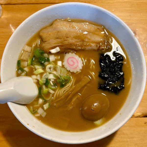 「バカうまラーメン（中）¥950 煮玉子 ¥140」@自然派ラーメン 花の季の写真