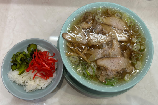 「中華そば ¥790 & サービスライス」@なぎちゃんラーメン  浅草橋駅前店の写真