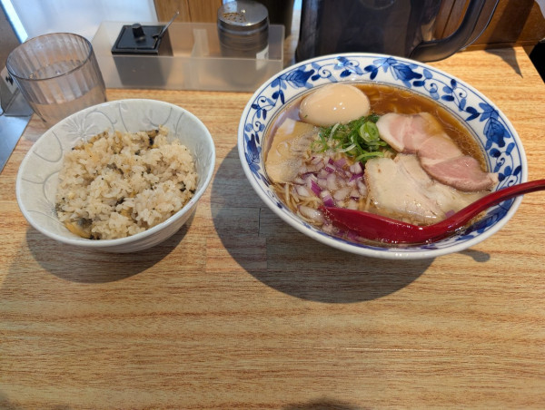 「貝出汁ラーメン・あさりご飯」@貝出汁らぁ麺 虎武の写真