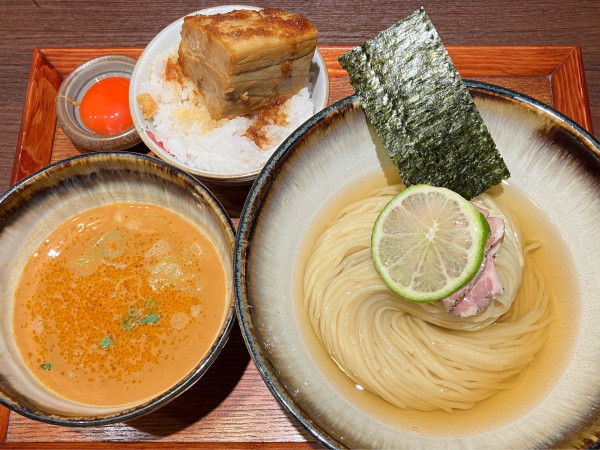 「坦々つけめん1250円角煮めし卵黄付き500円」@ramen club トトノエの写真