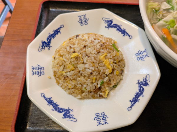 「野菜タンメン＋半炒飯：850円」@千鶴屋の写真