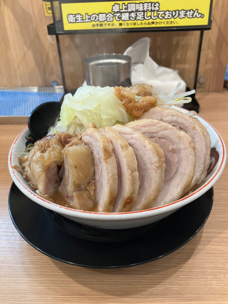 「小豚W   ヤサイ　アブラ」@豚山 蒲田店の写真